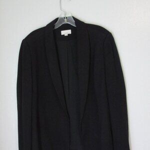 LOFT Black Open 14 Soft Shell Blazer